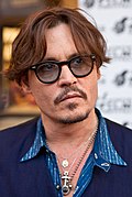 Johnny Depp at a film premiere.