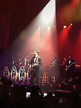 Timberlake performing the song at DirecTV Super Night in New Orleans on February 2, 2013. Justin Timberlake - Suit & Tie - DirecTV Super Night 2013.jpg