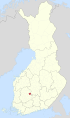 Lage von Juupajoki in Finnland