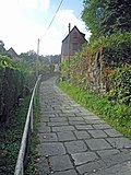 Sandstone arch bridges and old pavement