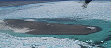 Kaffeklubben Island in 2008 Kaffeklubben island aerial photo.jpg