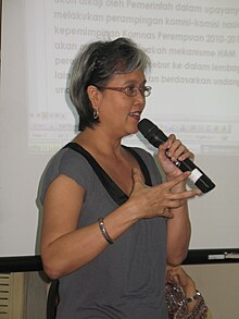 Chandrakirana speaks at Komnas Perempuan (National Commission for Violence Against Women) 2009 strategic planning meeting Kamala Chandrakirana speaks at Komnas Perempuan Strategic planning meeting.jpg