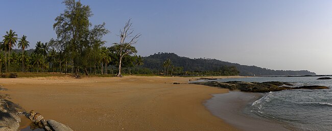 Panorama of the beach of Khao Lak