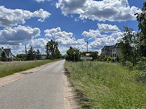 Въезд в Кариётишкес со стороны Ужукульписа