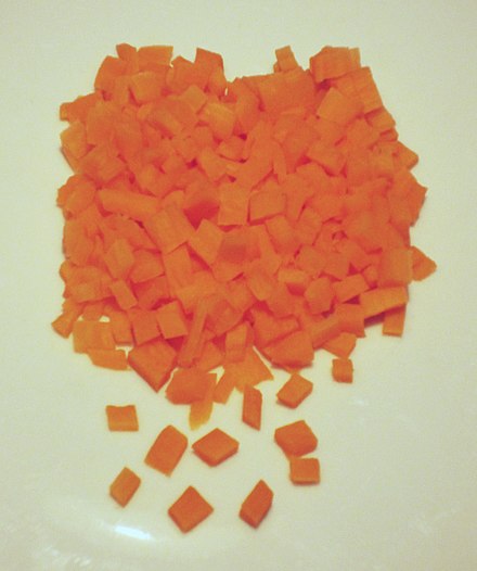 Carrots brunoise