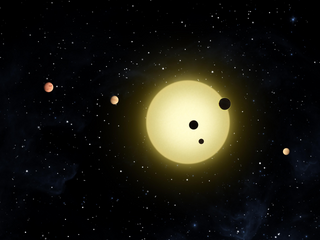 Kepler-11 star in the constellation Cygnus