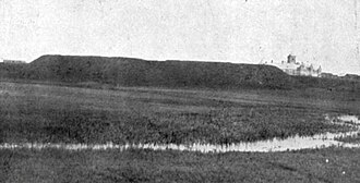 Site of ancient castle, 1920s Klecki zamak. Kletski zamak (1901-39).jpg