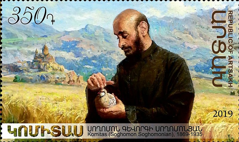 File:Komitas 2019 stamp of Artsakh.jpg