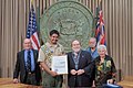 Kossow meets with the governor of Hawaii