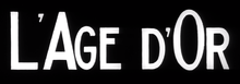 Resmin açıklaması L'Age D'Or logo.png.