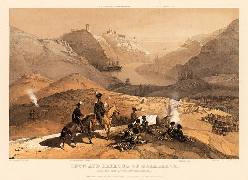 File:Laeut. Montague o Reilly. Town and Harbour of Balaklava. 1854.jpg