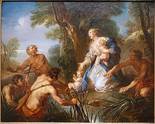 Latona and the Peasants of Lycia, by Francois Lemoyne, 1721, oil on canvas.