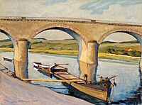 De brug in Remich (1925)