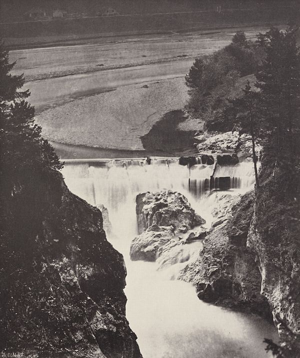 Lech Falls in 1857.