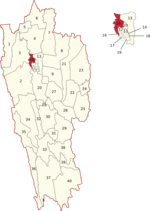 Thumbnail for File:Legislative Assembly constituencies of Mizoram (Aizawl West 1 highlighted).png