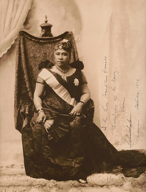 Queen Regnant Lili'uokalani of Hawaii.