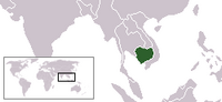 Localisation du Cambodge