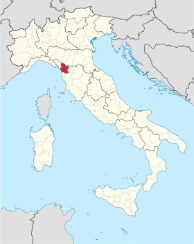 Ubicación de Provincia de Lucca