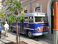 Ikarus 31, тип автобус от 1959; възстановен музеен експонат в град Мишколц, Унгария.