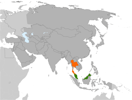 Confine tra la Malaysia e la Thailandia