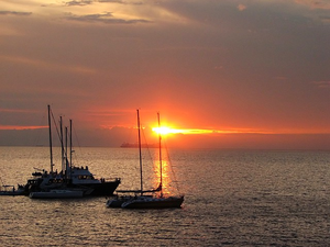 Coucher de soleil à Bay City, Pasay