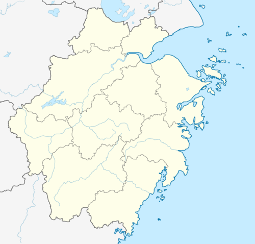 Haining is located in Zhejiang
