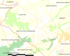Poziția localității Saint-Antonin-de-Sommaire