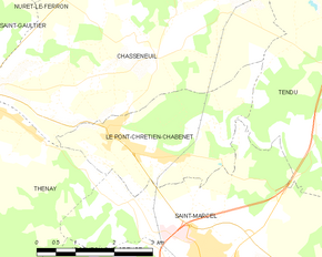 Poziția localității Le Pont-Chrétien-Chabenet