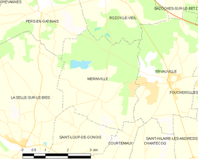 Poziția localității Mérinville