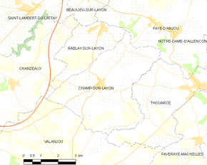 Poziția localității Champ-sur-Layon