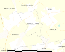 Kart over Bienville-la-Petite