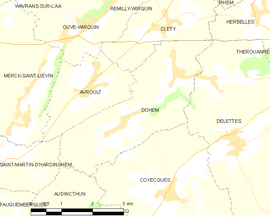Mapa obce Dohem