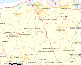 Mapa obce Saint-Folquin