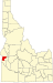Map of Idaho highlighting Payette County Map of Idaho highlighting Payette County.svg