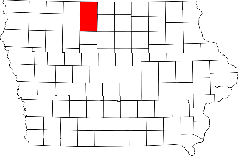 صورة:Map of Iowa highlighting Kossuth County.svg