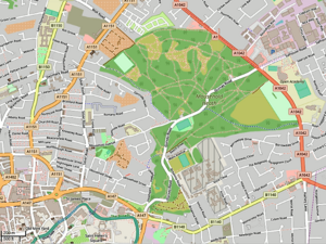 Mousehold Heath, Norwich Map of Mousehold Heath, Norwich.png