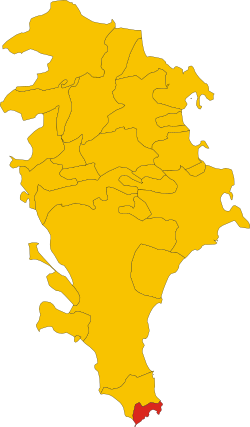 Map of comune of Portopalo di Capo Passero (province of Syracuse, region Sicily, Italy).svg