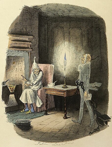 File:Marley's Ghost-John Leech, 1843 (DYK crop).jpg