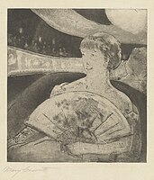 In the Opera Box (No. 3) (softground and aquatint, c. 1880), National Gallery of Art, Washington