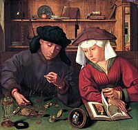 Quentin Matsys, The Moneylender and his wife, 1514