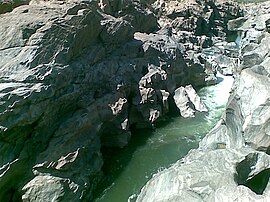 Narrow Flow Path of Cauvery at Mekedaatu Mekedaatu (1).jpg