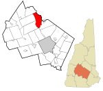 Merrimack County New Hampshire incorporated and unincorporated areas Franklin highlighted.svg