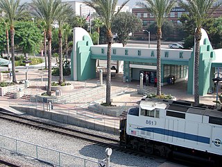 Downtown Burbank station Railway station in Burbank, California