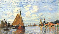 La Zaan à Zaandam Monet, 1871