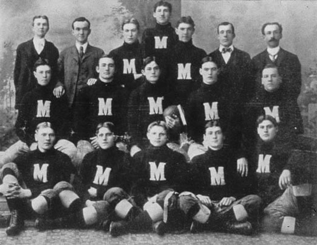 The Morgan Athletic Club (pictured c. 1900), predecessor to the Arizona Cardinals