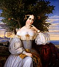 Moritz Daniel Oppenheim - Marriage Portrait of Charlotte de Rothschild - Google Art Project.jpg