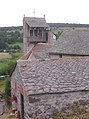 L'église et le four à pain de Mouret.