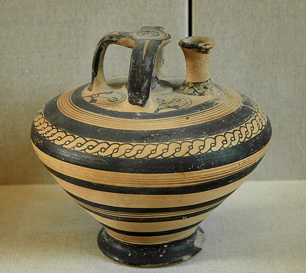 Mycenaean stirrup jar from Ras Shamra (Ugarit) Syria, 1400–1300 BC