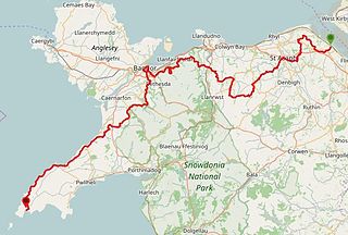 <span class="mw-page-title-main">North Wales Pilgrim's Way</span> Long-distance walking route in north Wales