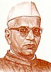 Narhar Vishnu Gadgil 1985 stamp of India (cropped).jpg